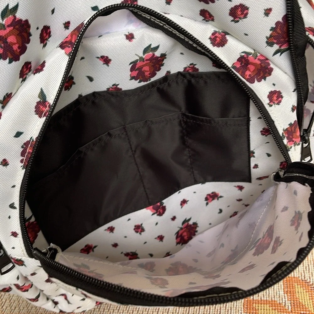 VANS Ranger 2 Prints Roses White Women's Backpack VN0A7UFM3KS NWT